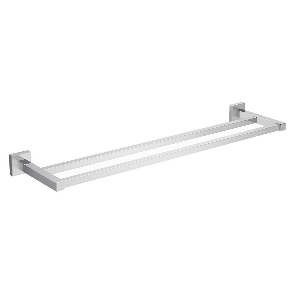 Porta Toalha com Barra Dupla Quadratta Cromado Deca