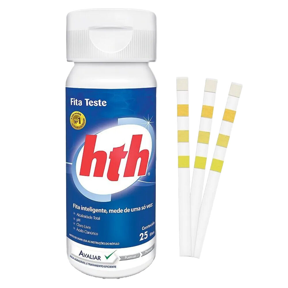 Fita Teste para pH Piscina 25 unidades HTH