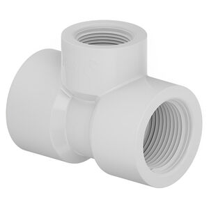 T&ecirc; de Redu&ccedil;&atilde;o Rosc&aacute;vel PVC 3/4"x1/2" Branco Tigre
