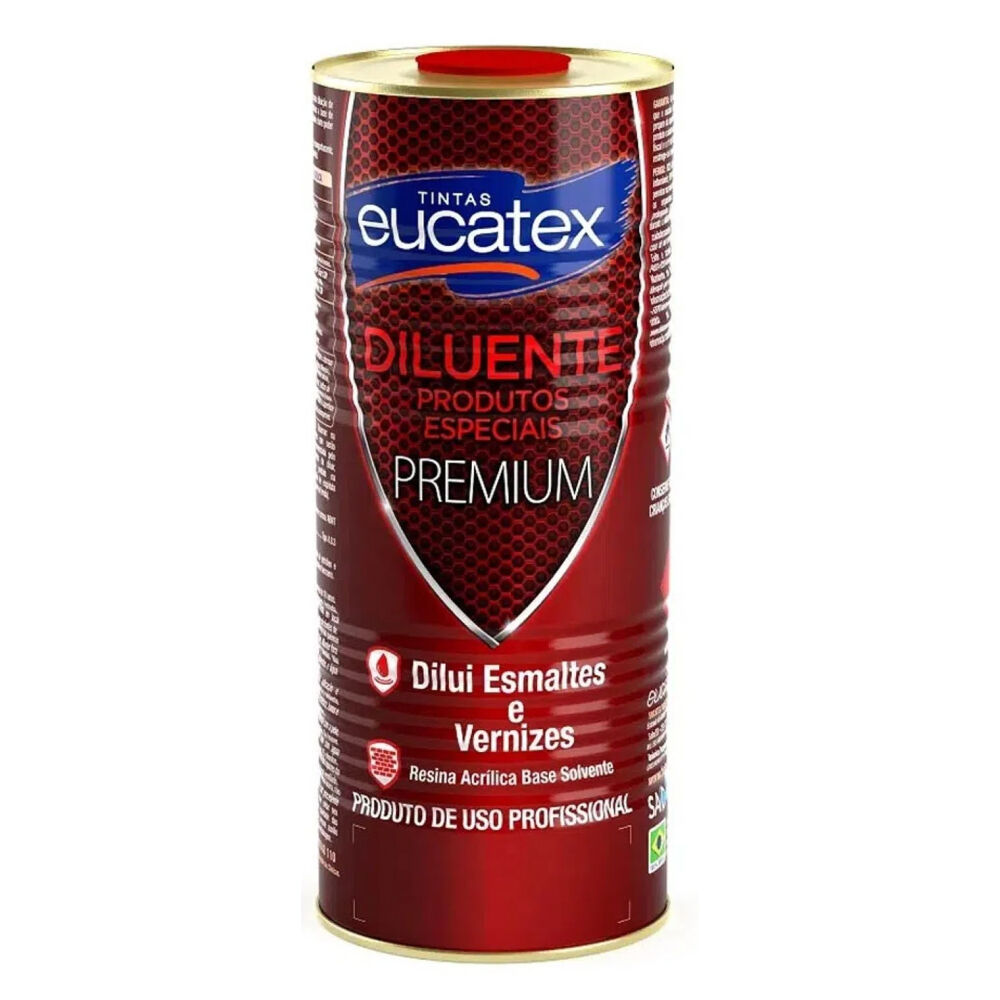 Aguarr&aacute;s Diluente Premium 900ml Incolor Eucatex