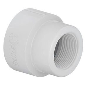 Luva de Redu&ccedil;&atilde;o Rosc&aacute;vel 3/4" x 1/2" Branco Tigre