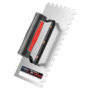 Desempenadeira de A&ccedil;o Temperado Dentada 12 x 25cm AT145 Atlas