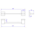 Porta Toalha Barra Polo 20cm Cromado Deca