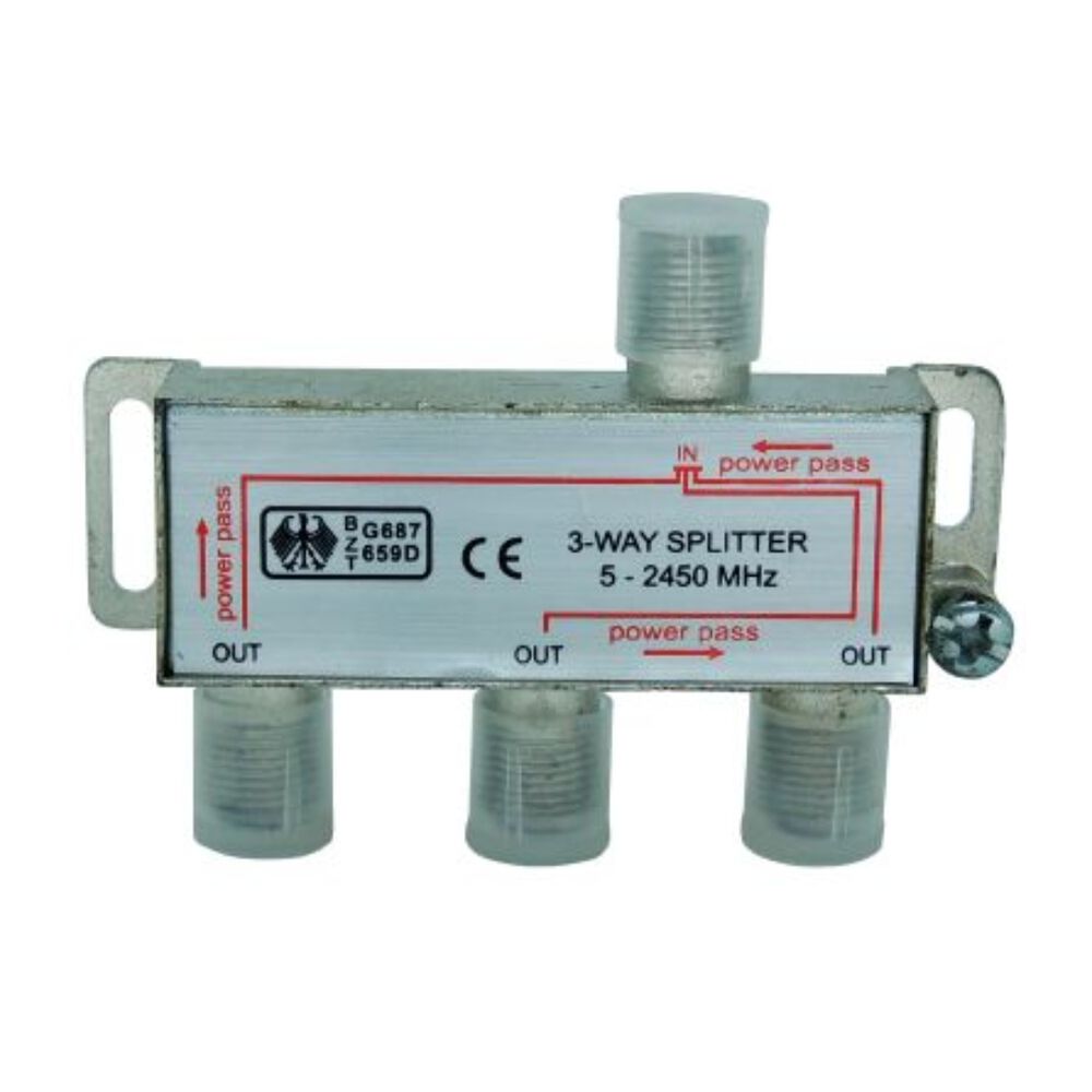 Divisor Alta Frequ&ecirc;ncia 5-2450Mhz 3 Sa&iacute;das Pacote com 5 Unidades Foxlux