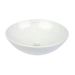 Cuba de Apoio para Lavat&oacute;rio Oval North 40x35cm Branca Addra