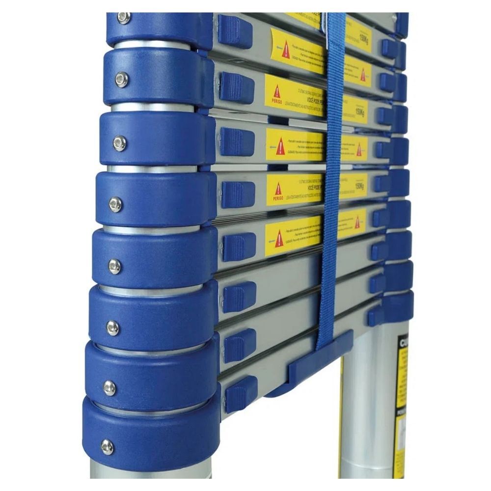 Escada Telesc&oacute;pica Alum&iacute;nio 10 Degraus MOR