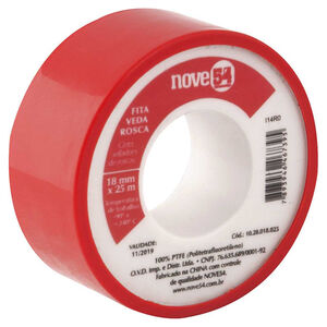 Fita Veda Rosca Branca 18mm x 25m Nove54