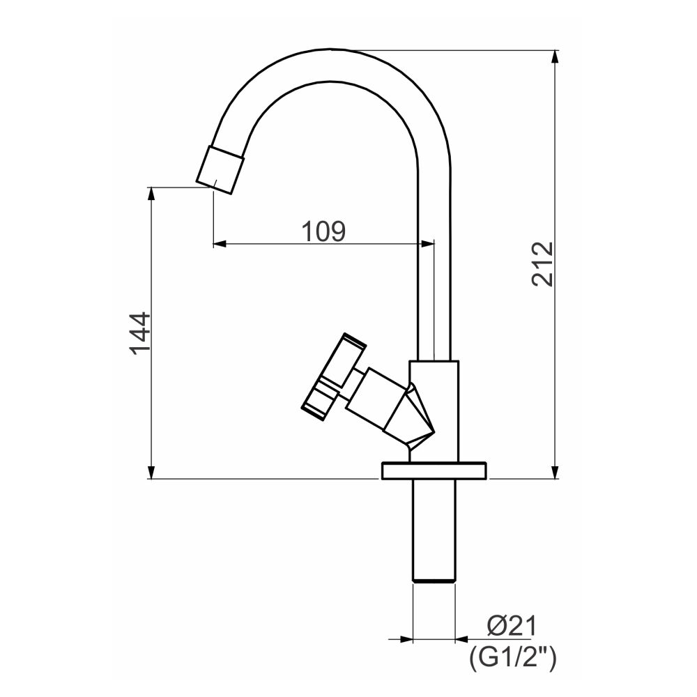 Torneira de Pia para Banheiro Likeflex Perflex