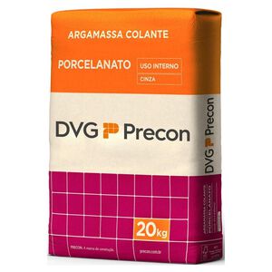 Argamassa Uso Interno Colante Porcelanato 20kg Cinza DVG Precon