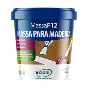 Massa para Madeira F12 400g Viapol