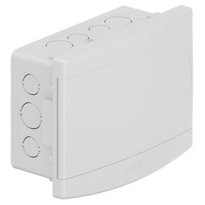 Quadro de Distribui&ccedil;&atilde;o de Embutir 6/8 Disjuntores Branco Tigre