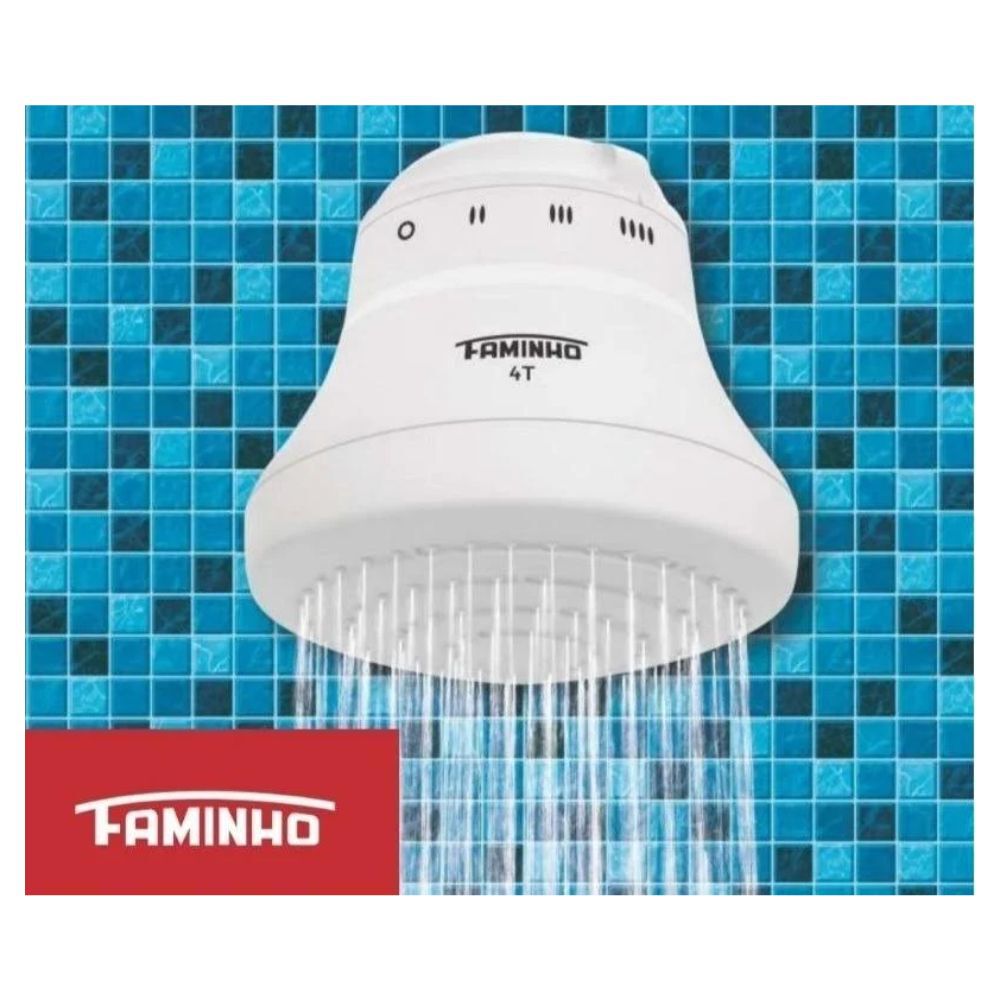 Ducha Faminho 4T 5400W 110V Branco Fame