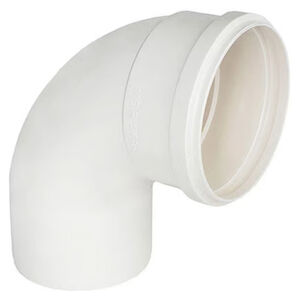 Curva Esgoto 90&deg; PVC Branco Curta Tigre
