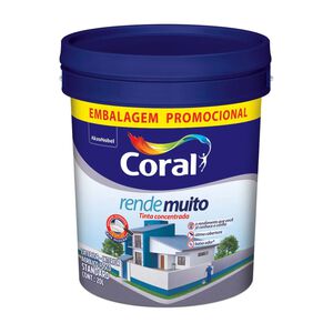 Tinta Acr&iacute;lica Fosca Rende Muito 20L Coral