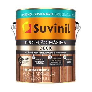 Verniz Acetinado Deck Prote&ccedil;&atilde;o M&aacute;xima 3,6L Suvinil