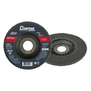 Disco Abrasivo Base de Fibra Carbureto de Sil&iacute;cio 115 mm 4.1/2&Prime; G-120 Cortag