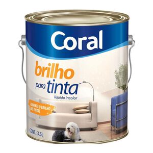 Brilho para Tinta Incolor 3,6L Coral