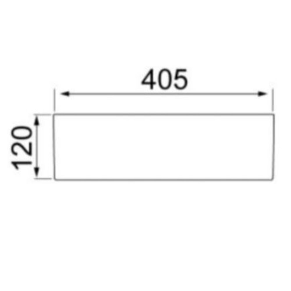 Cuba de Apoio Retangular SA-01 Branca Lorenzetti